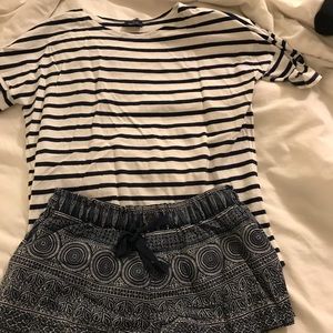 J Crew x Saint James striped tee